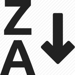 将Z排序为A.图标