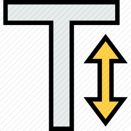 文字高度图标