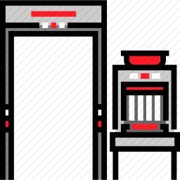 金属安检门图标