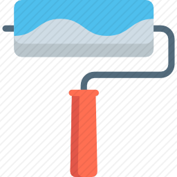 油漆滚筒图标
