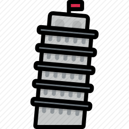 比萨斜塔图标