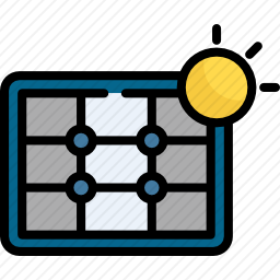 太阳能电池板图标