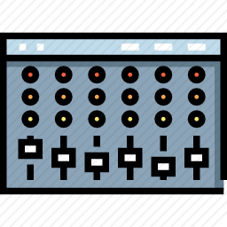 演播室混频器图标