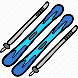 滑雪板图标