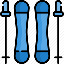 滑雪板图标