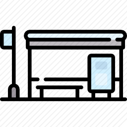 公共汽车站图标