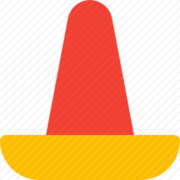 墨西哥帽子图标