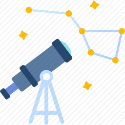 天文望远镜图标