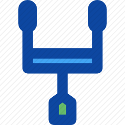 橄榄球球门图标