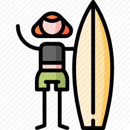 冲浪者图标