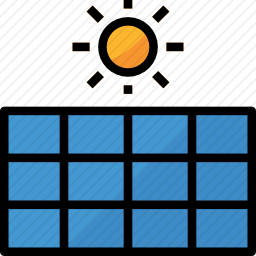 太阳能电池板图标