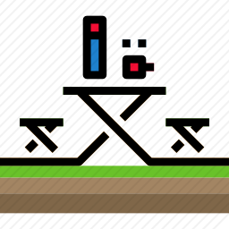 户外餐桌图标