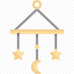 婴儿床挂饰图标