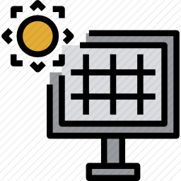 太阳能电池板图标