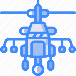 军用直升机图标