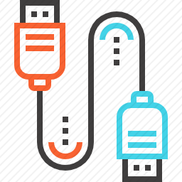 USB数据线图标