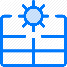 太阳能电池板图标