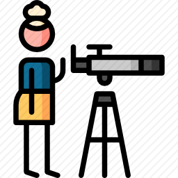 天文望远镜图标