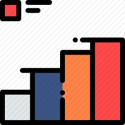 商业柱形图图标
