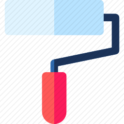 油漆滚筒图标
