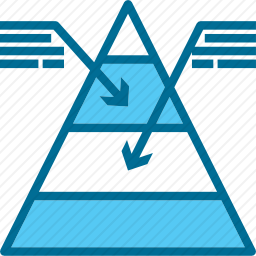 金字塔图表图标