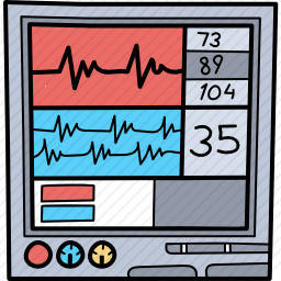 多功能心电监护仪图标