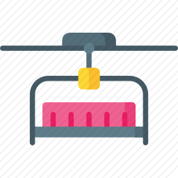 滑雪缆车图标