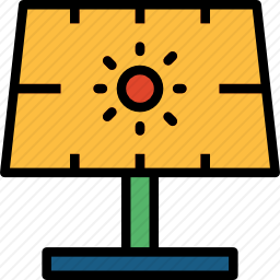 太阳能电池板图标