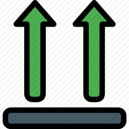 朝上图标
