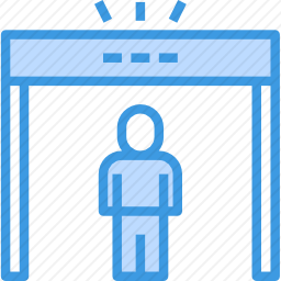金属安检门图标