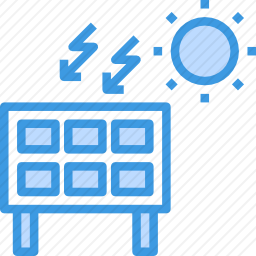 太阳能电池板图标
