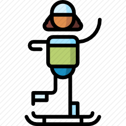 滑雪板图标