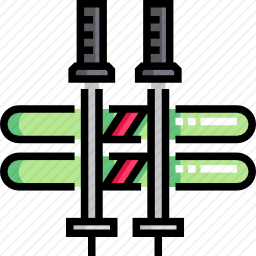 滑雪装备图标