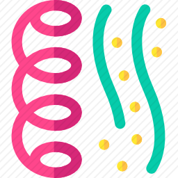 五彩纸屑图标