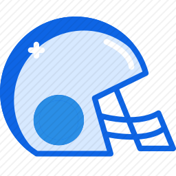 橄榄球头盔图标