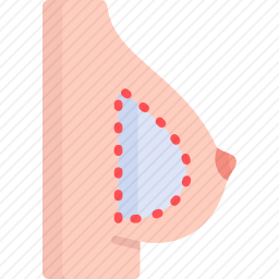 隆胸图标