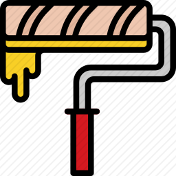 油漆滚筒图标
