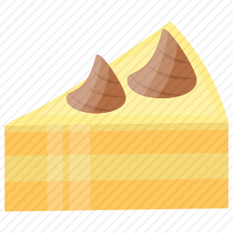 切片芝士蛋糕图标