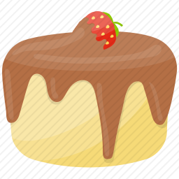 草莓巧克力蛋糕图标