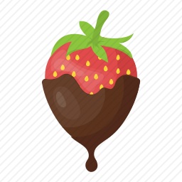 草莓<em>巧克力</em>图标