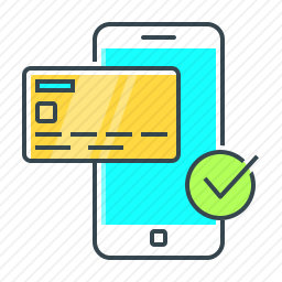 信用卡手机付款图标