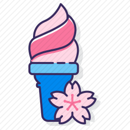 樱花冰淇淋图标