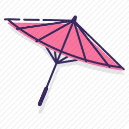 纸伞图标