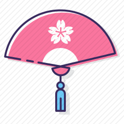 樱花扇子图标