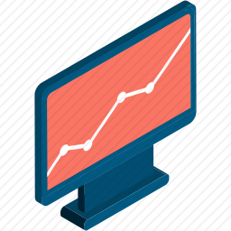 电脑数据图表图标