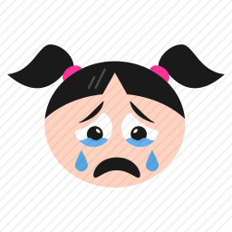 哭泣的小女孩图标