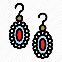 珠宝耳坠图标