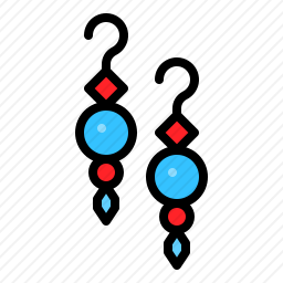 珠宝耳坠图标