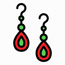 珠宝耳坠图标