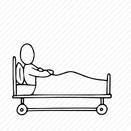 病床上的人图标